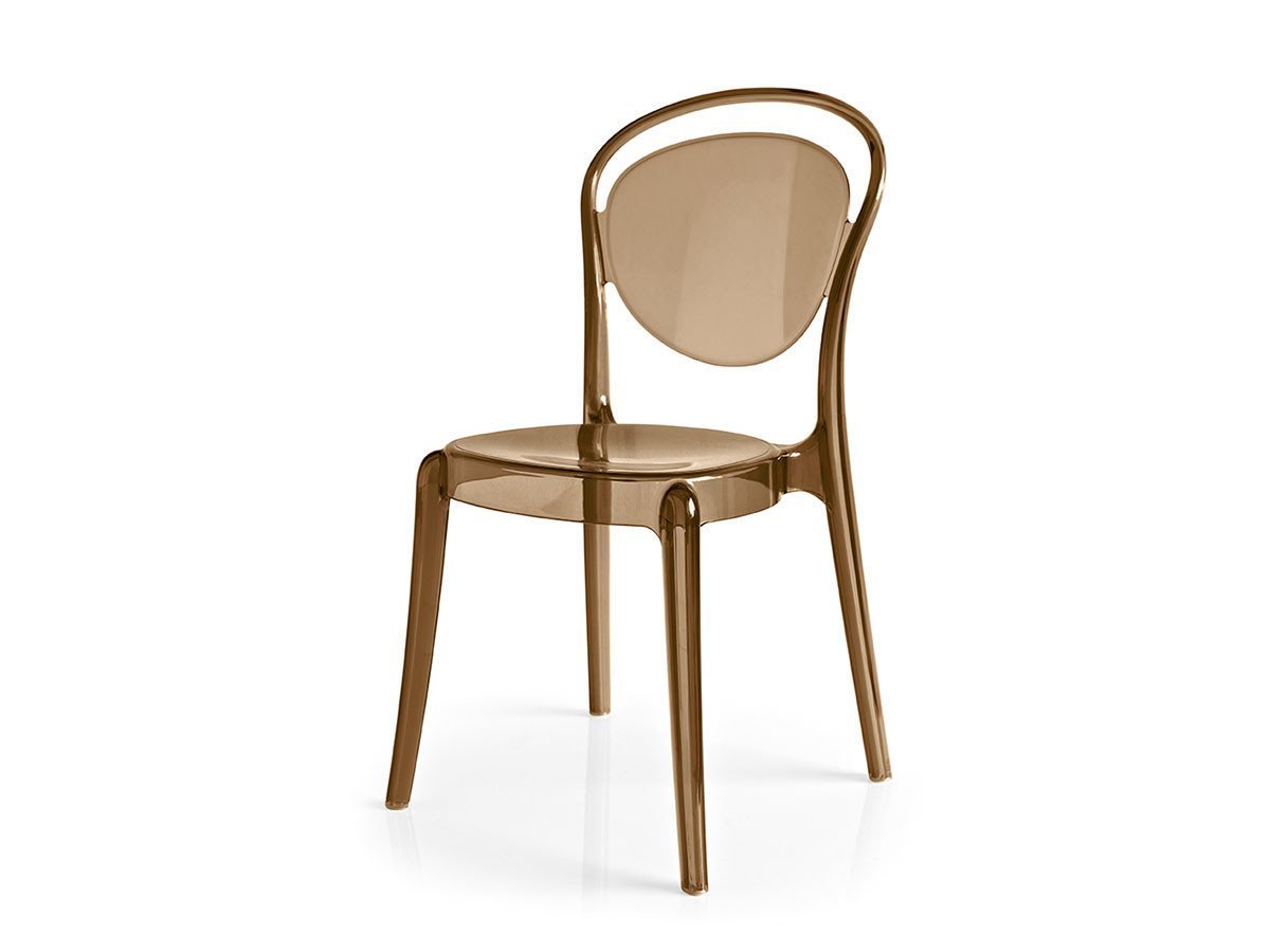 【カリガリス/Calligaris / GOODS】のPARISIENNE / パリジェンヌ CS/1263 インテリア・キッズ・メンズ・レディースファッション・服の通販 founy(ファニー) 　フランス　France　モチーフ　Motif　軽量　Lightweight　P17P トランスペアレントチョコレート|ID: prp329100000005930 ipo3291000000030246332
