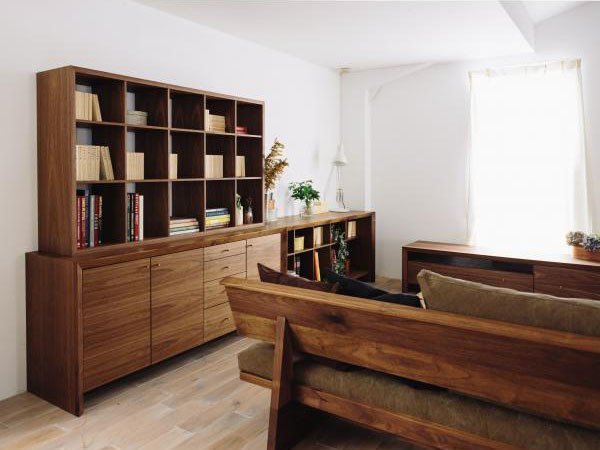 【広松木工/Hiromatsu Furniture / GOODS】のAMICO / アミーコ シェルフ オン ボード + チェスト & ドア インテリア・キッズ・メンズ・レディースファッション・服の通販 founy(ファニー) 　ヴィンテージ　Vintage　フレーム　Flame　ホーム・キャンプ・アウトドア・お取り寄せ　Home,Garden,Outdoor,Camping Gear　家具・インテリア　Furniture　収納家具・キャビネット　Storage Furniture　チェスト　Chest　ホーム・キャンプ・アウトドア・お取り寄せ　Home,Garden,Outdoor,Camping Gear　家具・インテリア　Furniture　収納家具・キャビネット　Storage Furniture　ラック・シェルフ　Rack Shelf　ウッド:ウォールナット、上台 / サイズ:シェルフ オン ボード 155、下台 / サイズ:チェスト|ID: prp329100000006013 ipo3291000000030192014