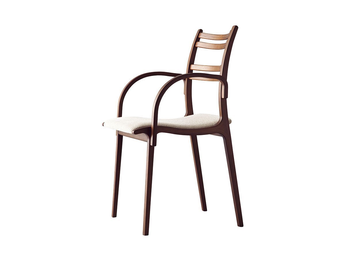 【冨士ファニチア/FUJI FURNITURE / GOODS】のCalm Arm Chair / カーム アームチェア インテリア・キッズ・メンズ・レディースファッション・服の通販 founy(ファニー) 　送料無料　Free Shipping　フォルム　Form　フレーム　Flame　モダン　Modern　軽量　Lightweight　ホーム・キャンプ・アウトドア・お取り寄せ　Home,Garden,Outdoor,Camping Gear　家具・インテリア　Furniture　チェア・椅子　Chair　ダイニングチェア　Dining Chair　ホーム・キャンプ・アウトドア・お取り寄せ　Home,Garden,Outdoor,Camping Gear　家具・インテリア　Furniture　チェア・椅子　Chair　アームチェア　Armchair　フレーム:CS / オーク材(ウレタン塗装)、張地:YWIV(Aランク)|ID: prp329100000006018 ipo3291000000030217232