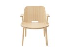 【マルニコレクション/MARUNI COLLECTION / GOODS】のFugu Lounge Chair / フグ ラウンジチェア 肘付 ウッド:アッシュ NL-0(ウレタン塗装 / ナチュラルホワイト)|ID:prp329100000006109