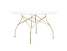 【カルテル/Kartell / GOODS】のGLOSSY / グロッシー ラウンド 塗装トップ 130 天板ホワイト、脚部ゴールド|ID: prp329100000006144 ipo3291000000030245040