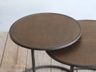 【ノットアンティークス/knot antiques / CRASH GATE / GOODS】のELMA SIDE TABLE / エルマ サイドテーブル 人気、トレンドファッション・服の通販 founy(ファニー) テーブル Table, Dining Table ラウンド Round, Round Neck ホーム・キャンプ・アウトドア・お取り寄せ Home Living / Home & Lifestyle / Camping Gear / Outdoor Camping 家具・インテリア Home Furniture & Interior. Stylish & Functional Living Spaces テーブル Dining, Coffee & Side Tables サイドテーブル・ナイトテーブル Side & End Tables thumbnail 天板には真鍮が張り込まれ、打ち込まれた鋲が無骨で工業的な雰囲気を高めます。|ID: prp329100000006149 ipo3291000000036861606