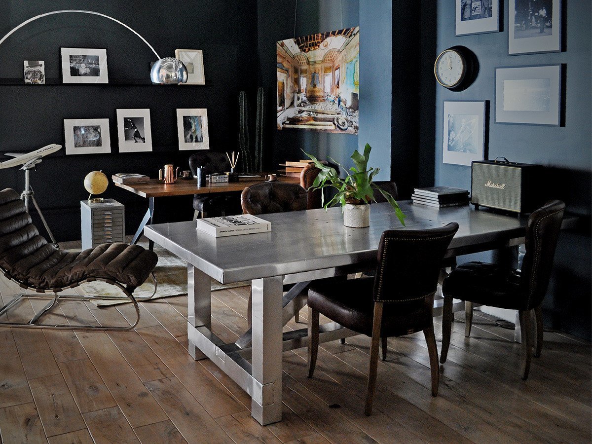 【ハロ/HALO / GOODS】のBOSTON DINING TABLE / ボストン ダイニングテーブル 人気、トレンドファッション・服の通販 founy(ファニー) 　シルバー　Silver, Metallic Silver　テーブル　Table, Dining Table　ボストン　Boston　メタリック　Metallic, Shiny Finish　ヴィンテージ　Vintage Style　ホーム・キャンプ・アウトドア・お取り寄せ　Home Living / Home & Lifestyle / Camping Gear / Outdoor Camping　家具・インテリア　Home Furniture & Interior. Stylish & Functional Living Spaces　テーブル　Dining, Coffee & Side Tables　ダイニングテーブル・食卓テーブル　Dining Tables　other-5|ID: prp329100000006294 ipo3291000000031527725