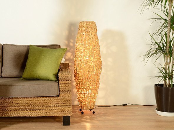 【カジャ/KAJA / GOODS】のCrazy Floor Lamp / クレイジー フロアランプ インテリア・キッズ・メンズ・レディースファッション・服の通販 founy(ファニー) 　おすすめ　Recommend　ラタン　Rattan　リゾート　Resort　ホーム・キャンプ・アウトドア・お取り寄せ　Home,Garden,Outdoor,Camping Gear　家具・インテリア　Furniture　ライト・照明　Lighting & Light Fixtures　フロアライト・スタンドライト　Floor Light/Stand Light　明るいナチュラルカラーは空間に軽やかなアクセントを添えます。|ID: prp329100000006295 ipo3291000000030176542
