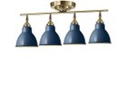 【フライミー ファクトリー/FLYMEe Factory / GOODS】のCUSTOM SERIES 4 Ceiling Lamp × Emission Steel / カスタムシリーズ 4灯シーリングランプ × スチール(エミッション) 器具本体:ゴールド、シェード:ディープブルー|ID: prp329100000006309 ipo3291000000033499554
