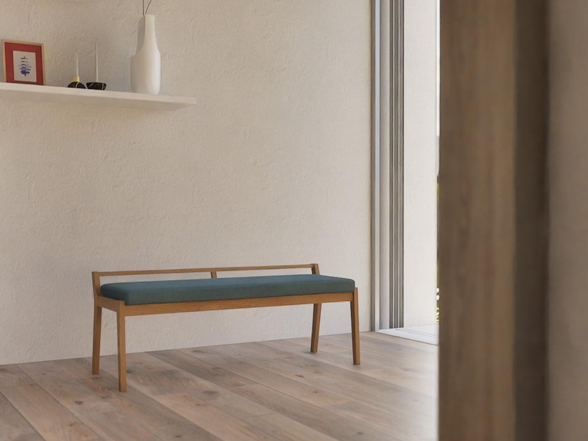 【アジム/AJIM / GOODS】のibiza bench / イビザ ベンチ インテリア・キッズ・メンズ・レディースファッション・服の通販 founy(ファニー) 　送料無料　Free Shipping　スタイリッシュ　Stylish, Fashionable　バランス　Balance, Style Balance　フォルム　Silhouette, Form　ホーム・キャンプ・アウトドア・お取り寄せ　Home Living / Home & Lifestyle / Camping Gear / Outdoor Camping　家具・インテリア　Home Furniture & Interior. Stylish & Functional Living Spaces　チェア・椅子　Seating & Chairs　ダイニングベンチ・玄関ベンチ　Bench & Dining Benches　張地:RE 5896(ランク 4)、フレーム:オーク|ID: prp329100000006325 ipo3291000000034606101