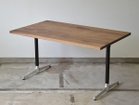 【グリニッチ オリジナル ファニチャー/greeniche original furniture / GOODS】のCafe Table / カフェテーブル 1200 × 700 天板ウッド:ウォルナット、脚部ブラック × シルバー|ID: prp329100000006334 ipo3291000000037014414