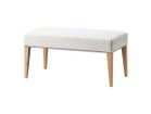 【フライミー ブラン/FLYMEe Blanc / GOODS】のBENCH / ベンチ 鋲仕上げ n59160 張地:フィル ホワイト(Dランク)、鋲:ニッケル、脚部ナチュラル、サイズ:幅90cm|ID: prp329100000006344 ipo3291000000035013915