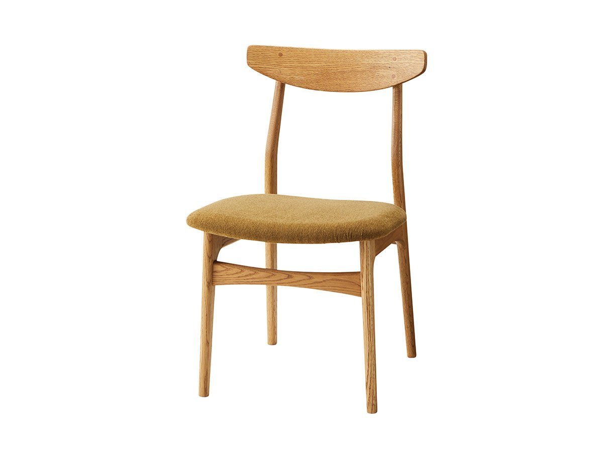 【スウィッチ/SWITCH / GOODS】のCordial Dining Chair / コーディアル ダイニングチェア インテリア・キッズ・メンズ・レディースファッション・服の通販 founy(ファニー) 　送料無料　Free Shipping　オイル　Oil　フォルム　Form　ホーム・キャンプ・アウトドア・お取り寄せ　Home,Garden,Outdoor,Camping Gear　家具・インテリア　Furniture　チェア・椅子　Chair　ダイニングチェア　Dining Chair　張地:F-31 モケット クリンプカーキ、フレーム:ブラウン|ID: prp329100000006591 ipo3291000000030189575