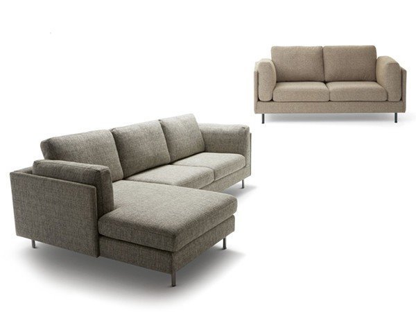 【フライミー ノワール/FLYMEe Noir / GOODS】の2P SOFA / 2人掛けワイドソファ n596 インテリア・キッズ・メンズ・レディースファッション・服の通販 founy(ファニー) 　おすすめ　Recommended / Our Picks　クッション　Cushion, Throw Pillow　シンプル　Simple, Minimal　スタイリッシュ　Stylish, Fashionable　スリム　Slim, Slim Fit　ワイド　Wide, Wide Fit　ホーム・キャンプ・アウトドア・お取り寄せ　Home Living / Home & Lifestyle / Camping Gear / Outdoor Camping　家具・インテリア　Home Furniture & Interior. Stylish & Functional Living Spaces　ソファー　Couches & Sofas　張地:(左から)ラムジー グレー(Dランク)、パッサン グレージュ(Bランク)|ID: prp329100000006662 ipo3291000000036812133