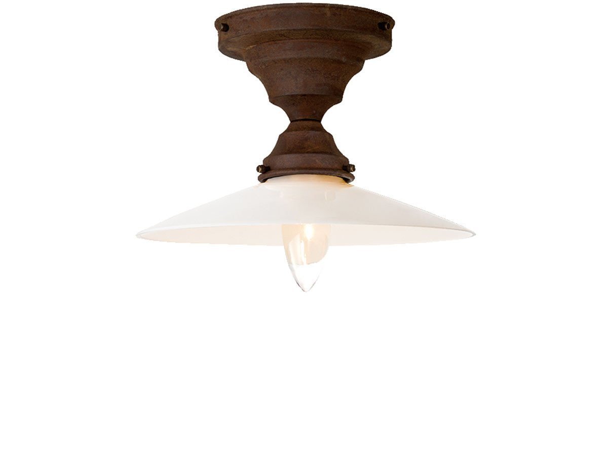 【フライミー ファクトリー/FLYMEe Factory / GOODS】のCUSTOM SERIES Basic Ceiling Lamp × Trans Dish / カスタムシリーズ ベーシックシーリングランプ × トランス(ディッシュ) インテリア・キッズ・メンズ・レディースファッション・服の通販 founy(ファウニー) 　送料無料　Free Shipping　ガラス　Glass, Glassware　シンプル　Simple, Minimal　フォルム　Silhouette, Form　ベーシック　Basic, Essential　皿　Plate, Dish　ホーム・キャンプ・アウトドア・お取り寄せ　Home Living / Home & Lifestyle / Camping Gear / Outdoor Camping　家具・インテリア　Home Furniture & Interior. Stylish & Functional Living Spaces　ライト・照明　Lamps & Lighting Fixtures　シーリングライト・天井照明　Ceiling Light / Flush Mount Light　器具本体:ラスティメタル、シェード:ホワイト|ID: prp329100000006685 ipo3291000000036990396