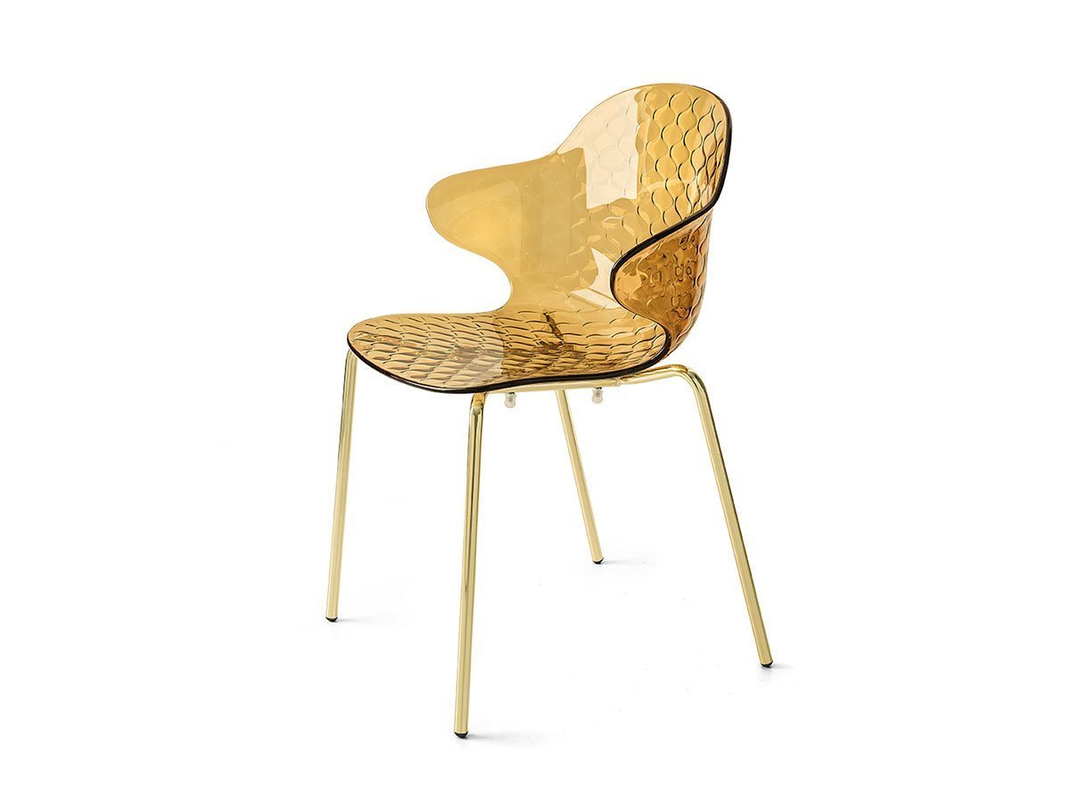 【カリガリス/Calligaris / GOODS】のSAINT TROPEZ / サントロペ CS/1845 インテリア・キッズ・メンズ・レディースファッション・服の通販 founy(ファニー) 　送料無料　Free Shipping　キルト　Quilt, Quilted Fabric　ホーム・キャンプ・アウトドア・お取り寄せ　Home Living / Home & Lifestyle / Camping Gear / Outdoor Camping　家具・インテリア　Home Furniture & Interior. Stylish & Functional Living Spaces　チェア・椅子　Seating & Chairs　ダイニングチェア・木製チェア　Dining Chairs　シートP276 トランスペアレントアンバー、脚部P175 ポリッシュドブラス|ID: prp329100000006811 ipo3291000000036613732