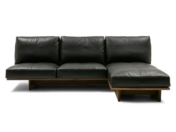 【マスターウォール/MASTERWAL / GOODS】のMONO SOFA / モノ ソファ 3シーター 210 インテリア・キッズ・メンズ・レディースファッション・服の通販 founy(ファニー) 　クッション　Cushion　シンプル　Simple　ラグジュアリー　Luxury　ホーム・キャンプ・アウトドア・お取り寄せ　Home,Garden,Outdoor,Camping Gear　家具・インテリア　Furniture　ソファー　Sofa　「オットマン7060」と組み合わせたイメージ張地:エムエルフロール 0033ブラック|ID: prp329100000006818 ipo3291000000030180483