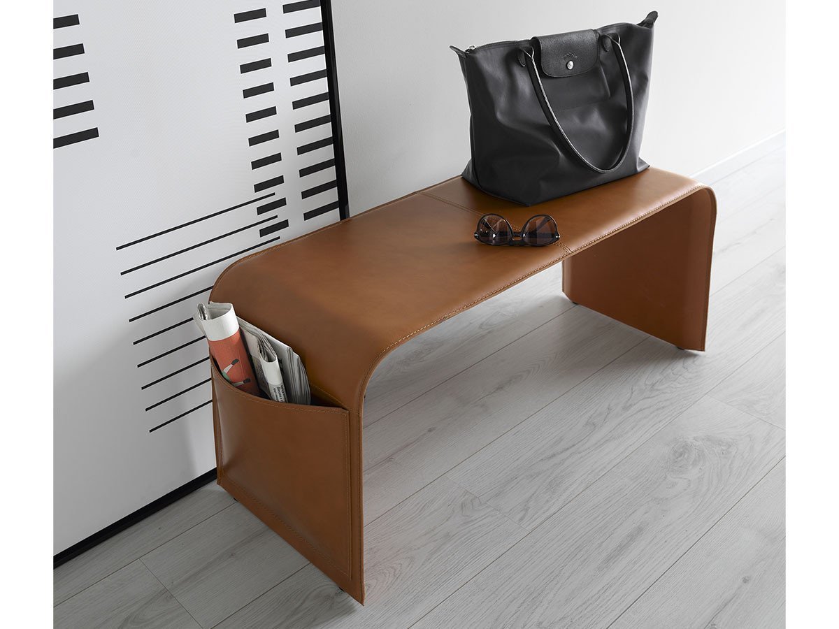 【カリガリス/Calligaris / GOODS】のSHAPE / シェイプ CS/5083 インテリア・キッズ・メンズ・レディースファッション・服の通販 founy(ファニー) 　送料無料　Free Shipping　エレガント 上品　Elegant　コンパクト　Compact, Small Size　シェイプ　Shape, Slim Fit　ポケット　Pocket, Pocket Detail　ホーム・キャンプ・アウトドア・お取り寄せ　Home Living / Home & Lifestyle / Camping Gear / Outdoor Camping　家具・インテリア　Home Furniture & Interior. Stylish & Functional Living Spaces　チェア・椅子　Seating & Chairs　ダイニングベンチ・玄関ベンチ　Bench & Dining Benches　L10 コニャック|ID: prp329100000006834 ipo3291000000036697260