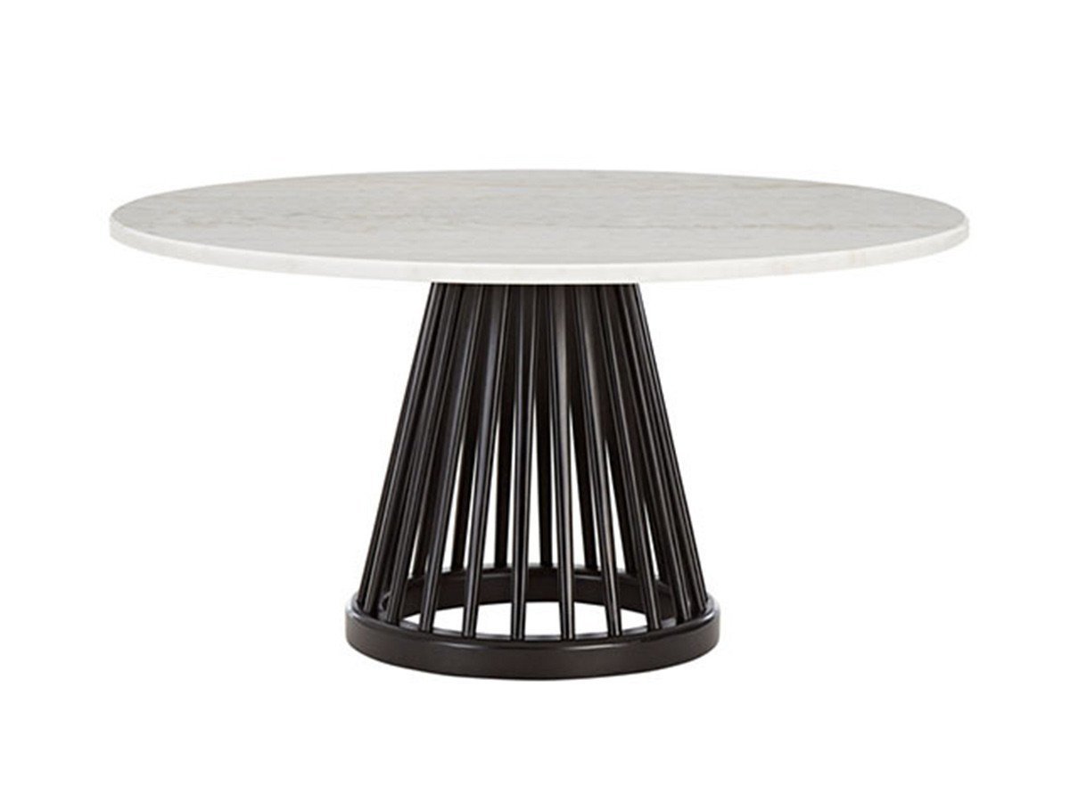 【トム ディクソン/Tom Dixon / GOODS】のFan Table Base + White Marble Top Round 900 / ファン テーブルベース + ホワイトマーブルトップ ラウンド 900 インテリア・キッズ・メンズ・レディースファッション・服の通販 founy(ファニー) 　テーブル　Table, Dining Table　モチーフ　Motif, Design Theme　ラウンド　Round, Round Neck　ホーム・キャンプ・アウトドア・お取り寄せ　Home Living / Home & Lifestyle / Camping Gear / Outdoor Camping　家具・インテリア　Home Furniture & Interior. Stylish & Functional Living Spaces　テーブル　Dining, Coffee & Side Tables　ローテーブル・センターテーブル　Coffee & Center Tables　ブラック|ID: prp329100000006857 ipo3291000000036710043