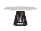 【トム ディクソン/Tom Dixon / GOODS】のFan Table Base + White Marble Top Round 900 / ファン テーブルベース + ホワイトマーブルトップ ラウンド 900 ブラック|ID: prp329100000006857 ipo3291000000037091517