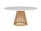 【トム ディクソン/Tom Dixon / GOODS】のFan Table Base + White Marble Top Round 900 / ファン テーブルベース + ホワイトマーブルトップ ラウンド 900 ナチュラル|ID: prp329100000006857 ipo3291000000037091519