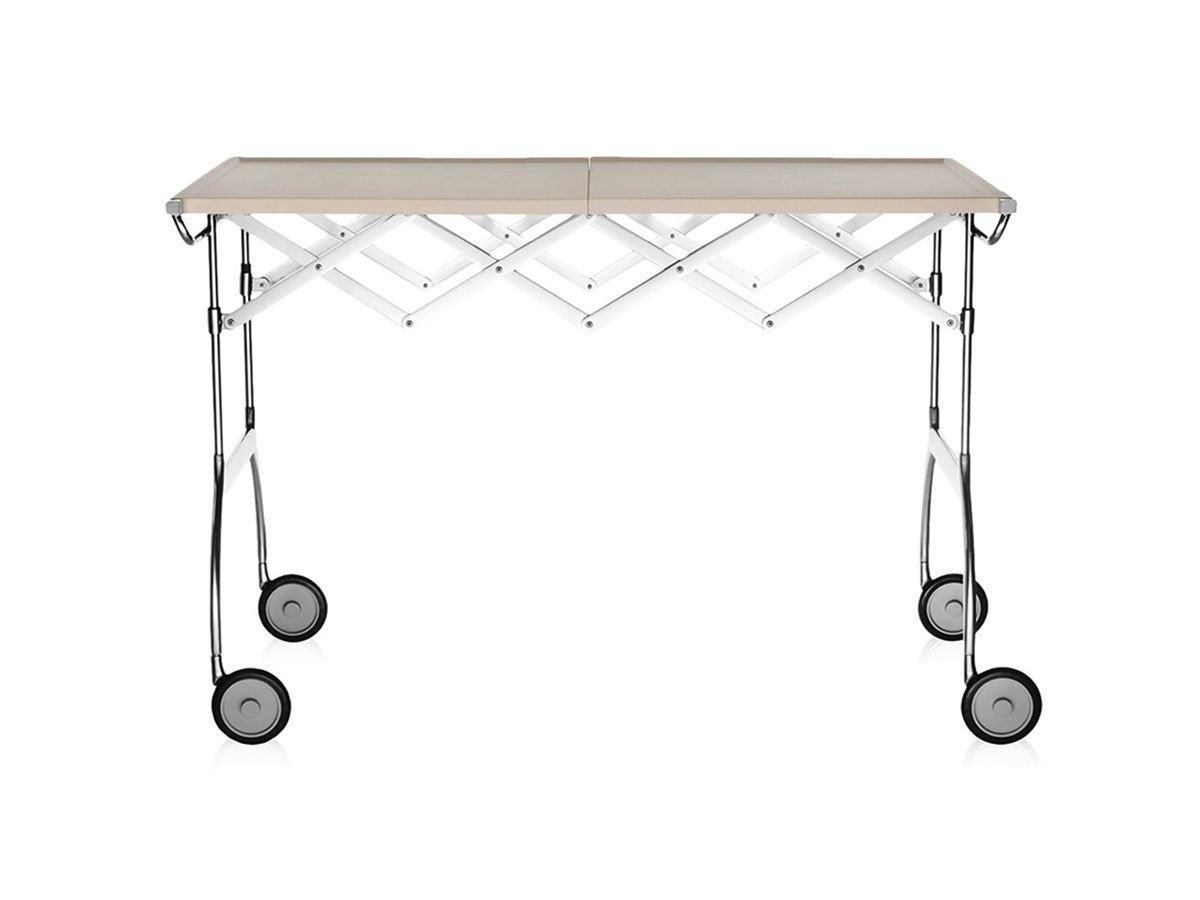 【カルテル/Kartell / GOODS】のBATTISTA / バティスタ インテリア・キッズ・メンズ・レディースファッション・服の通販 founy(ファニー) 　送料無料　Free Shipping　テーブル　Table　ハーフ　Half　ホーム・キャンプ・アウトドア・お取り寄せ　Home,Garden,Outdoor,Camping Gear　家具・インテリア　Furniture　テーブル　Table　サイドテーブル・小テーブル　Side Table/Small Table　ホーム・キャンプ・アウトドア・お取り寄せ　Home,Garden,Outdoor,Camping Gear　家具・インテリア　Furniture　収納家具・キャビネット　Storage Furniture　ワゴン・チェストワゴン　Wagon/Chest Wagon　クリーム(オープン時:幅100cm)|ID: prp329100000006980 ipo3291000000030194538