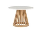 【トム ディクソン/Tom Dixon / GOODS】のFan Table Base + White Marble Top Round 600 / ファン テーブルベース + ホワイトマーブルトップ ラウンド 600 ナチュラル|ID: prp329100000007007 ipo3291000000037013020