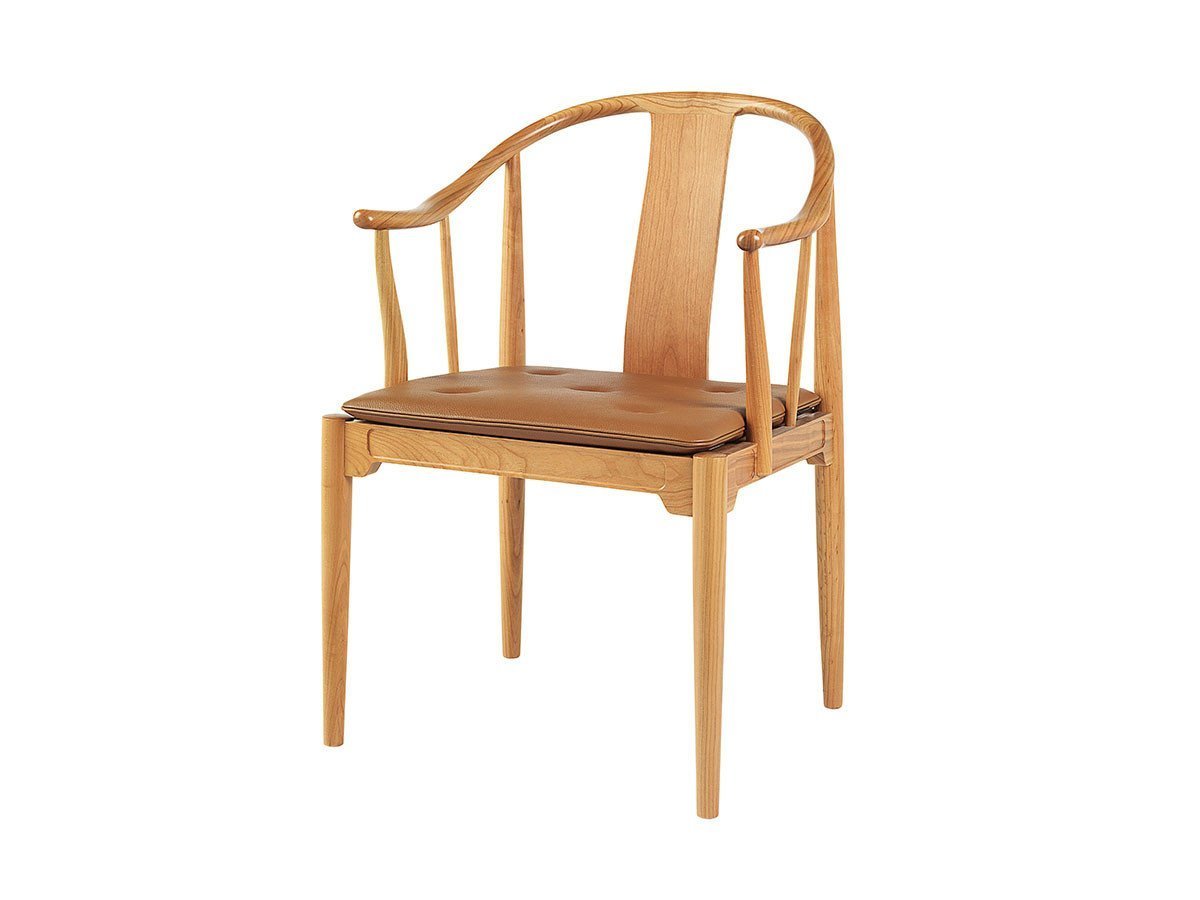 【フリッツ ハンセン/FRITZ HANSEN / GOODS】のCHINA CHAIR / チャイナチェア 4283 インテリア・キッズ・メンズ・レディースファッション・服の通販 founy(ファニー) 　クッション　Cushion　チェリー　Cherry　送料無料　Free Shipping　ホーム・キャンプ・アウトドア・お取り寄せ　Home,Garden,Outdoor,Camping Gear　家具・インテリア　Furniture　チェア・椅子　Chair　ダイニングチェア　Dining Chair　張地:グレースレザー / ウォルナット(カテゴリー5)、ウッド:チェリー|ID: prp329100000007046 ipo3291000000030242088