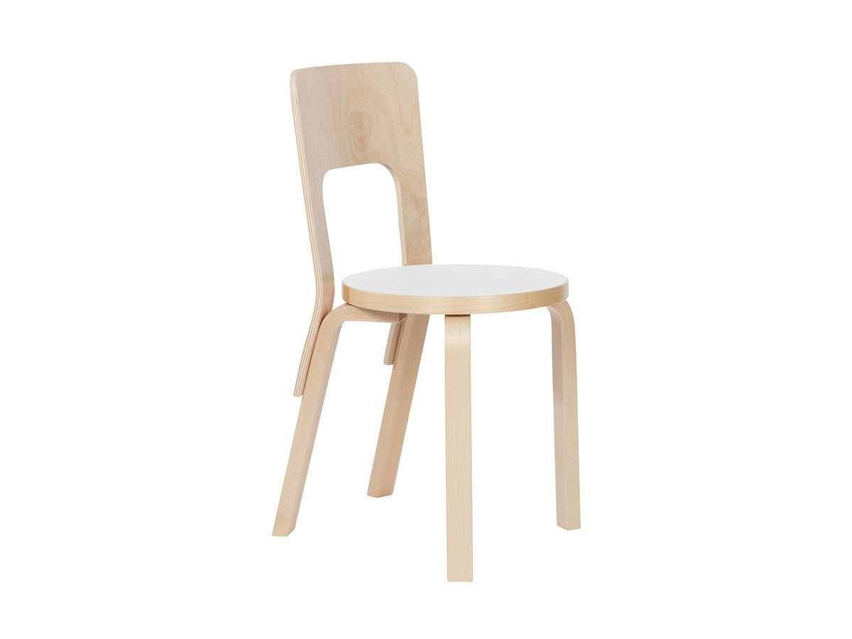 【アルテック/artek / GOODS】のCHAIR 66 / チェア 66 インテリア・キッズ・メンズ・レディースファッション・服の通販 founy(ファニー) 　送料無料　Free Shipping　シンプル　Simple　ホーム・キャンプ・アウトドア・お取り寄せ　Home,Garden,Outdoor,Camping Gear　家具・インテリア　Furniture　チェア・椅子　Chair　ダイニングチェア　Dining Chair　本体:ナチュラルラッカー / 座面:ホワイトラミネート|ID: prp329100000007112 ipo3291000000026910364