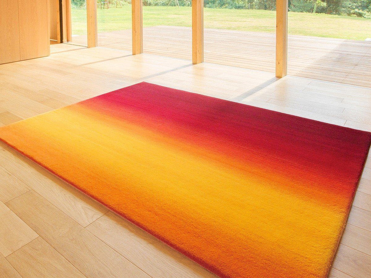 【山形緞通/Yamagata Dantsu / GOODS】のCONTEMPORARY LINE - KU SERIES - akebono / 現代ライン - 空シリーズ - あけぼの 255 × 255cm 人気、トレンドファッション・服の通販 founy(ファニー) 　グラデーション　Gradient, Ombre　ホーム・キャンプ・アウトドア・お取り寄せ　Home Living / Home & Lifestyle / Camping Gear / Outdoor Camping　家具・インテリア　Home Furniture & Interior. Stylish & Functional Living Spaces　その他 インテリア雑貨、家具　Home Decor & Furniture Extras　other-4|ID: prp329100000007197 ipo3291000000031538543