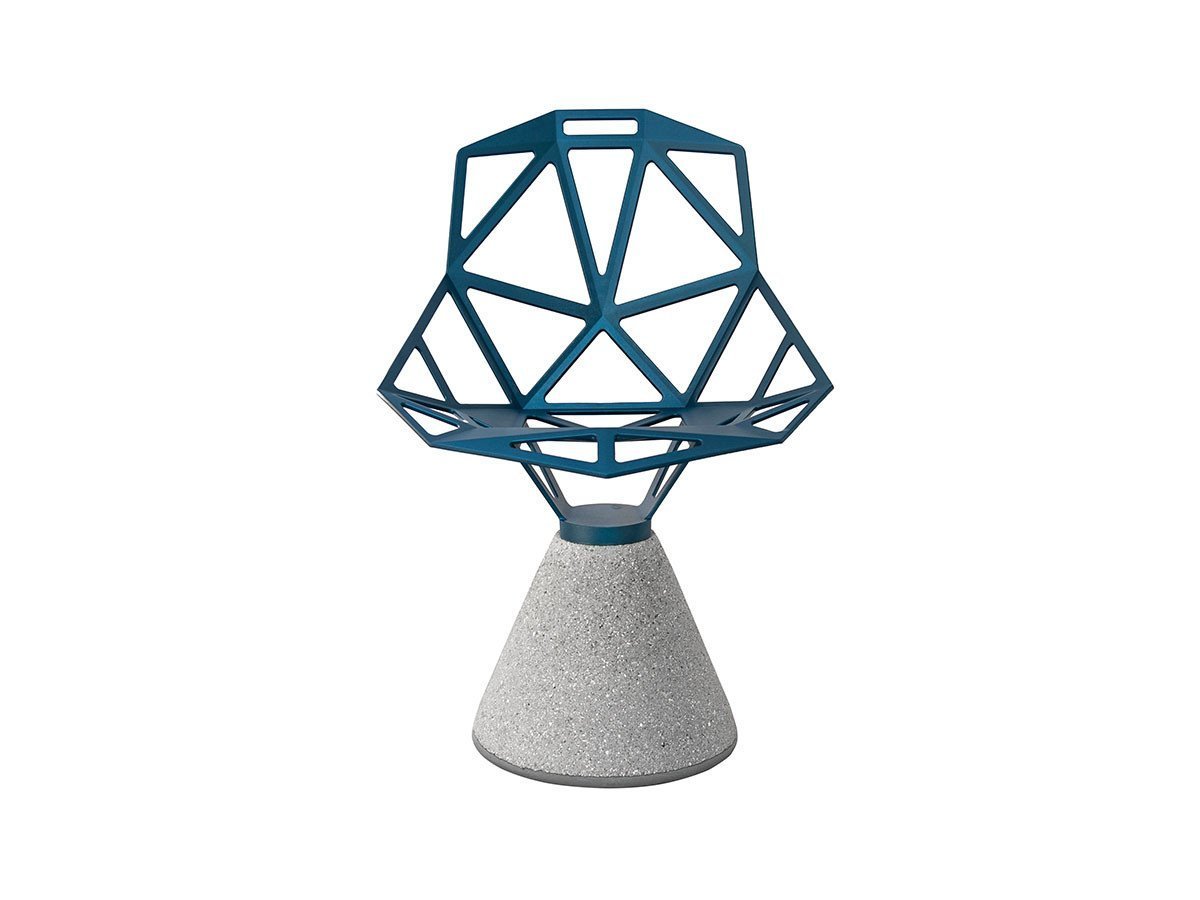 【マジス/MAGIS / GOODS】のCHAIR ONE / チェア ワン コンクリートベース × 座面固定式 インテリア・キッズ・メンズ・レディースファッション・服の通販 founy(ファニー) 　送料無料　Free Shipping　座面ブルー、ベースコンクリート|ID: prp329100000007206 ipo3291000000030256537