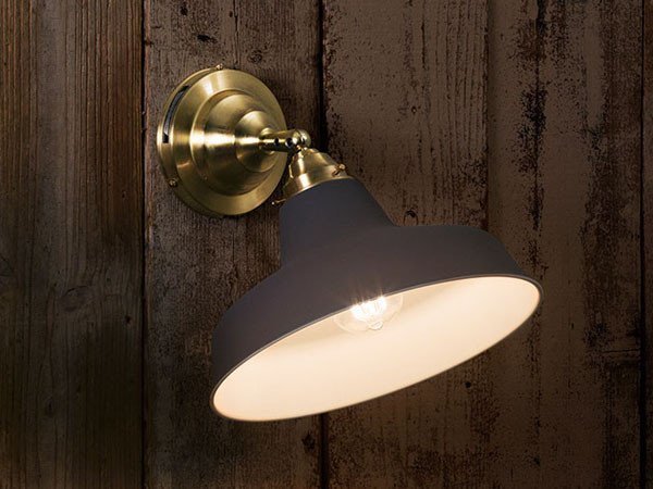 【フライミー ファクトリー/FLYMEe Factory / GOODS】のCUSTOM SERIES Basic Wall Lamp × Railroad Mini / カスタムシリーズ ベーシックウォールランプ × レイルロードミニ インテリア・キッズ・メンズ・レディースファッション・服の通販 founy(ファウニー) 　送料無料　Free Shipping　スタイリッシュ　Stylish, Fashionable　ベーシック　Basic, Essential　ホーム・キャンプ・アウトドア・お取り寄せ　Home Living / Home & Lifestyle / Camping Gear / Outdoor Camping　家具・インテリア　Home Furniture & Interior. Stylish & Functional Living Spaces　ライト・照明　Lamps & Lighting Fixtures　器具本体:ライトゴールド、シェード:グレー|ID: prp329100000007269 ipo3291000000036991527