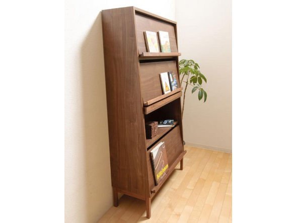【フライミー ヴェール/FLYMEe vert / GOODS】のBook Shelf / ブックシェルフ #14415 インテリア・キッズ・メンズ・レディースファッション・服の通販 founy(ファニー) 　雑誌　Magazine, Fashion Magazine　ホーム・キャンプ・アウトドア・お取り寄せ　Home Living / Home & Lifestyle / Camping Gear / Outdoor Camping　家具・インテリア　Home Furniture & Interior. Stylish & Functional Living Spaces　収納家具・キャビネット　Storage Furniture　シェルフ・オープンラック・収納棚　Open Shelf Rack　ホーム・キャンプ・アウトドア・お取り寄せ　Home Living / Home & Lifestyle / Camping Gear / Outdoor Camping　家具・インテリア　Home Furniture & Interior. Stylish & Functional Living Spaces　収納家具・キャビネット　Storage Furniture　本棚・マガジンスタンド　Bookshelf/Magazine Rack　傾斜つきで本が倒れにくいディスプレイ扉。|ID: prp329100000007292 ipo3291000000030222146