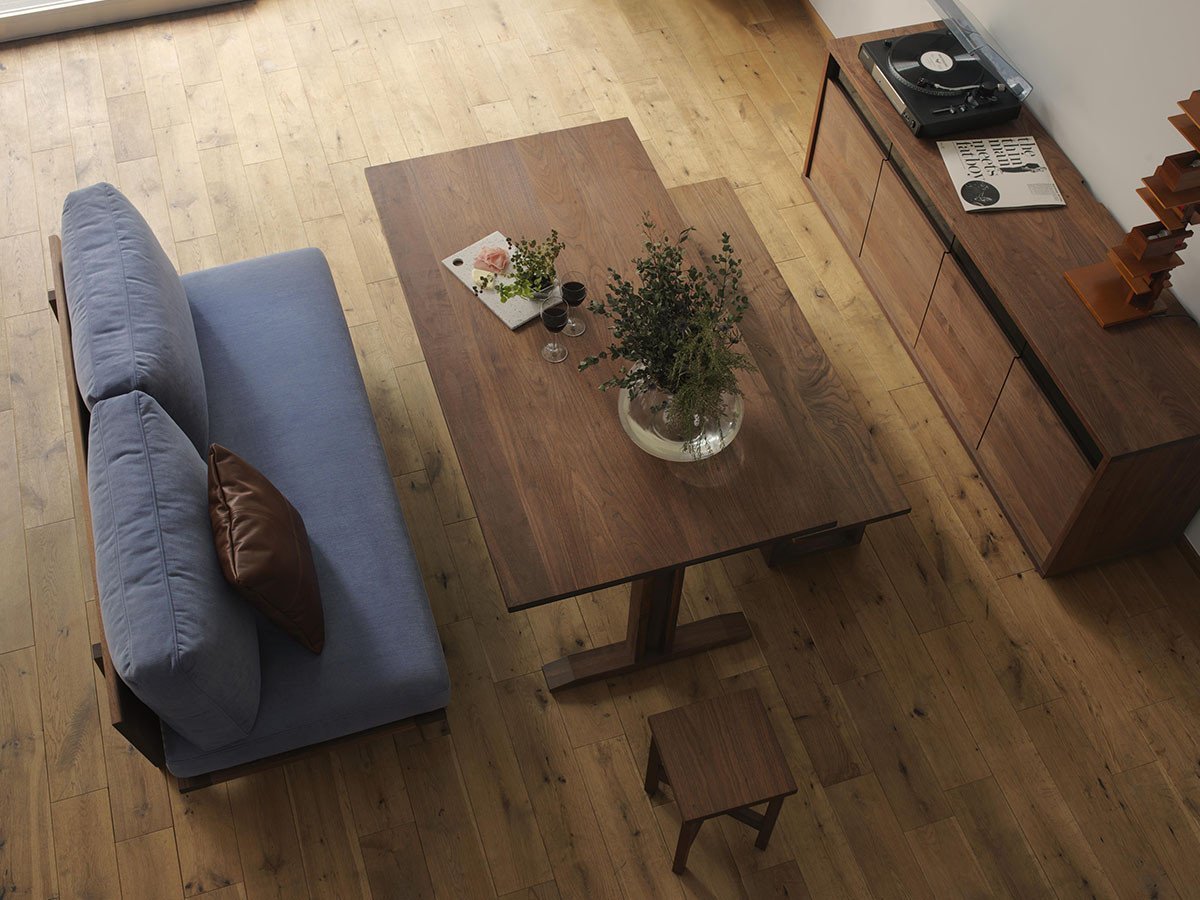 【マスターウォール/MASTERWAL / GOODS】のRITZ SOFA / リッツ ソファ 3シーター180 インテリア・キッズ・メンズ・レディースファッション・服の通販 founy(ファニー) 　クッション　Cushion, Throw Pillow　コンパクト　Compact, Small Size　シンプル　Simple, Minimal　フレーム　Frame, Outline　ホーム・キャンプ・アウトドア・お取り寄せ　Home Living / Home & Lifestyle / Camping Gear / Outdoor Camping　家具・インテリア　Home Furniture & Interior. Stylish & Functional Living Spaces　ソファー　Couches & Sofas　張地:ミスティック 602ブルーグレー(ファブリック3)、ウッド:ウォールナット|ID: prp329100000007310 ipo3291000000036811039