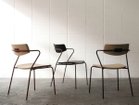 【デュアル/dual / GOODS】のchair / チェア [左]ウッドホワイトアッシュ無垢材 / ナチュラル、フレームレッド[中]ウッドホワイ|ID: prp329100000007339 ipo3291000000033140260