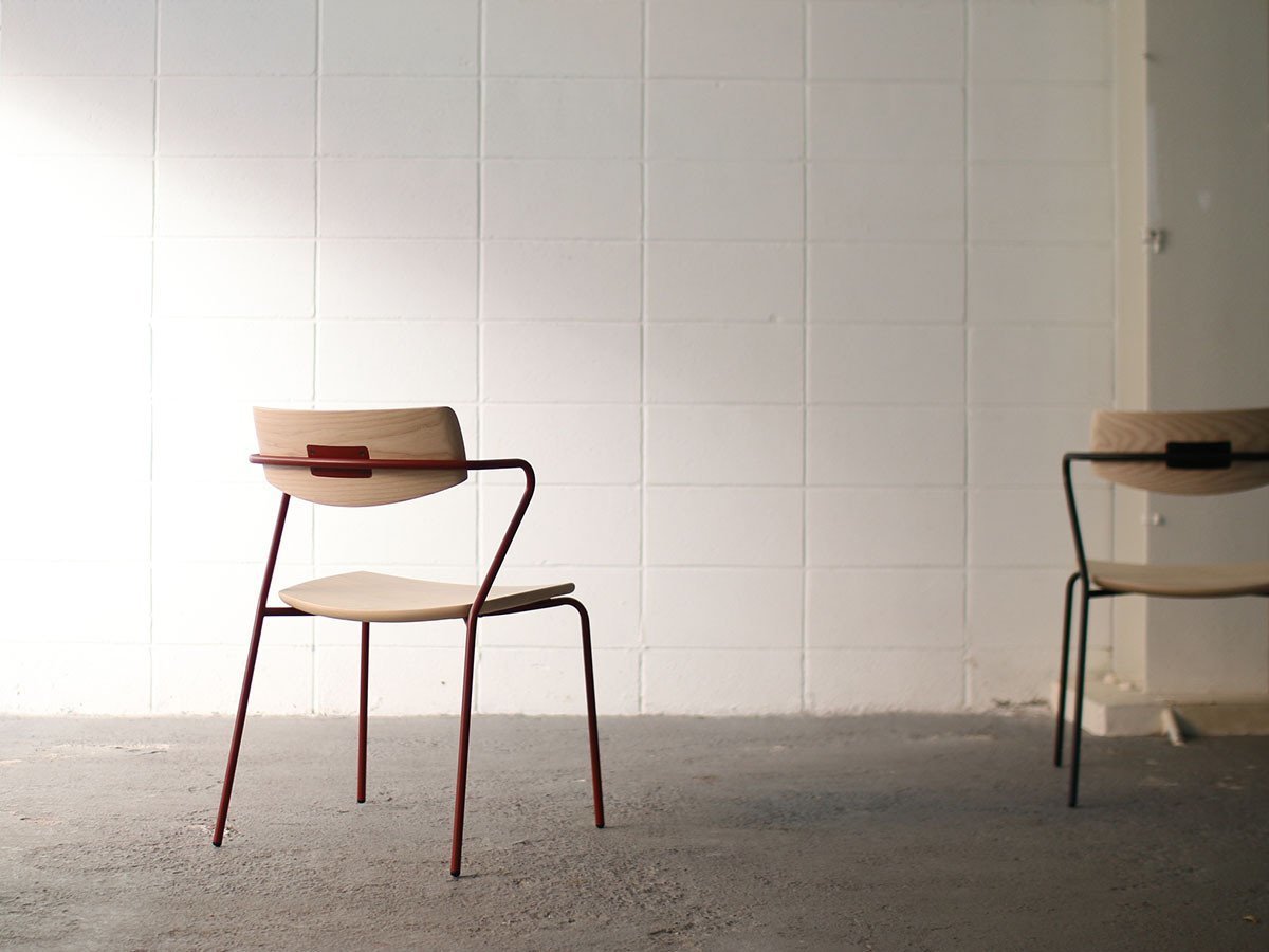【デュアル/dual / GOODS】のchair / チェア インテリア・キッズ・メンズ・レディースファッション・服の通販 founy(ファニー) 　送料無料　Free Shipping　フレーム　Frame, Outline　ホーム・キャンプ・アウトドア・お取り寄せ　Home Living / Home & Lifestyle / Camping Gear / Outdoor Camping　家具・インテリア　Home Furniture & Interior. Stylish & Functional Living Spaces　チェア・椅子　Seating & Chairs　ダイニングチェア・木製チェア　Dining Chairs　ウッドホワイトアッシュ無垢材 / ナチュラル、フレームレッド|ID: prp329100000007339 ipo3291000000033140273