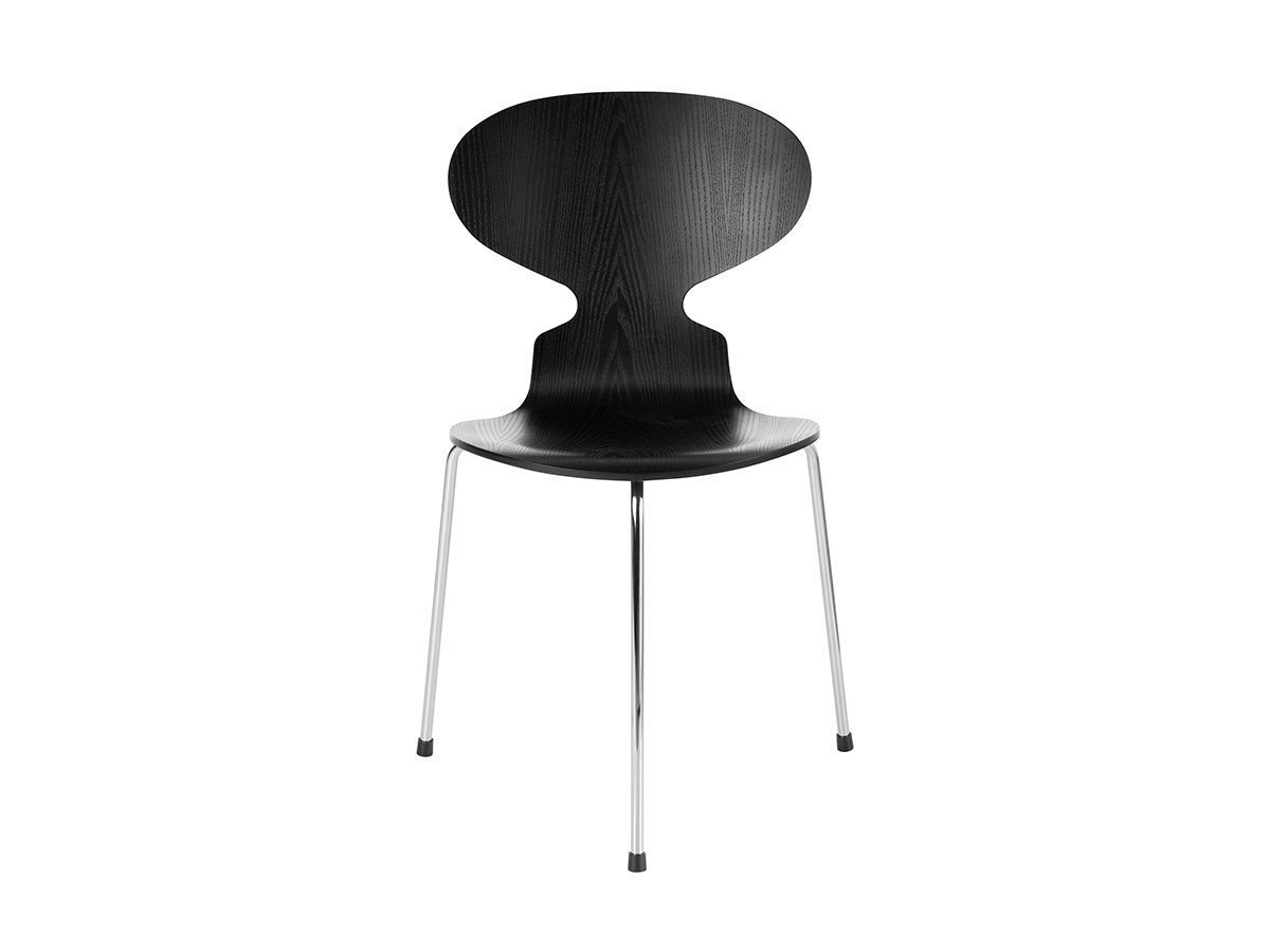 【フリッツ ハンセン/FRITZ HANSEN / GOODS】のANT / アリンコチェア 3本脚 3100 インテリア・キッズ・メンズ・レディースファッション・服の通販 founy(ファニー) 　インド　Indian Textile　ウッド　Wooden Design　シルク　Silk, 100% Silk　テーブル　Table, Dining Table　バランス　Balance, Style Balance　フォルム　Silhouette, Form　送料無料　Free Shipping　おすすめ　Recommended / Our Picks　ホーム・キャンプ・アウトドア・お取り寄せ　Home Living / Home & Lifestyle / Camping Gear / Outdoor Camping　家具・インテリア　Home Furniture & Interior. Stylish & Functional Living Spaces　チェア・椅子　Seating & Chairs　ダイニングチェア・木製チェア　Dining Chairs　シェル:カラードアッシュ / ブラック、脚部:クローム仕上|ID: prp329100000007513 ipo3291000000036469171