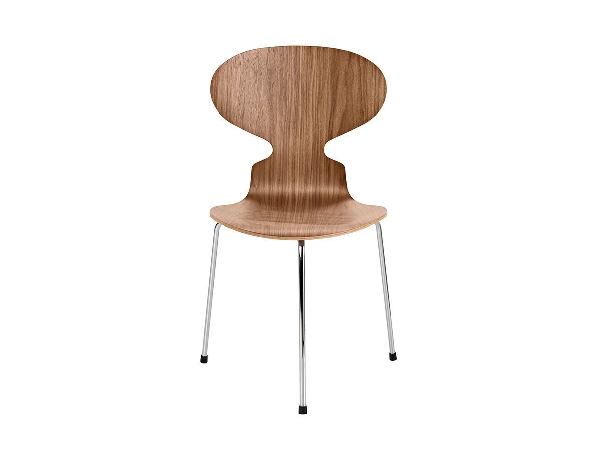【フリッツ ハンセン/FRITZ HANSEN / GOODS】のANT / アリンコチェア 3本脚 3100 インテリア・キッズ・メンズ・レディースファッション・服の通販 founy(ファニー) 　インド　Indian Textile　ウッド　Wooden Design　シルク　Silk, 100% Silk　テーブル　Table, Dining Table　バランス　Balance, Style Balance　フォルム　Silhouette, Form　送料無料　Free Shipping　おすすめ　Recommended / Our Picks　ホーム・キャンプ・アウトドア・お取り寄せ　Home Living / Home & Lifestyle / Camping Gear / Outdoor Camping　家具・インテリア　Home Furniture & Interior. Stylish & Functional Living Spaces　チェア・椅子　Seating & Chairs　ダイニングチェア・木製チェア　Dining Chairs　シェル:ナチュラルウッド / ウォルナット、脚部:クローム仕上|ID: prp329100000007513 ipo3291000000036469182
