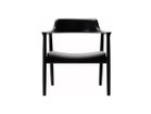 【ヒロシマ/HIROSHIMA / GOODS】のLounge Chair / ラウンジチェア 張座(ビーチ) フレームEC-1 マットブラック、張地:M-02(MIX FLANO / #4099 グレー)|ID:prp329100000007598