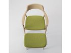 【ヒロシマ/HIROSHIMA / GOODS】のLounge Chair / ラウンジチェア 張座(ビーチ) フレームNL-0 ナチュラルホワイト、張地:M-03(BOY / #4961 グリーン)|ID:prp329100000007598