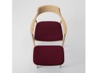 【ヒロシマ/HIROSHIMA / GOODS】のLounge Chair / ラウンジチェア 張座(ビーチ) フレームNL-0 ナチュラルホワイト、張地:M-03(BOY / #4964 ボルドー)|ID:prp329100000007598