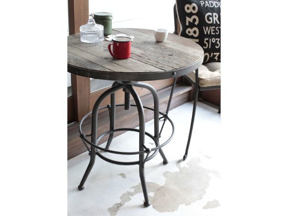 【ノットアンティークス/knot antiques / CRASH GATE / GOODS】のBACCHUS CIRCLE TABLE 650 / バッカス 昇降式テーブル 650 人気、トレンドファッション・服の通販 founy(ファニー) 　テーブル　Table　ラウンド　Round　ホーム・キャンプ・アウトドア・お取り寄せ　Home,Garden,Outdoor,Camping Gear　家具・インテリア　Furniture　テーブル　Table　カフェテーブル　Cafe Table　other-3|ID: prp329100000007605 ipo3291000000031531053