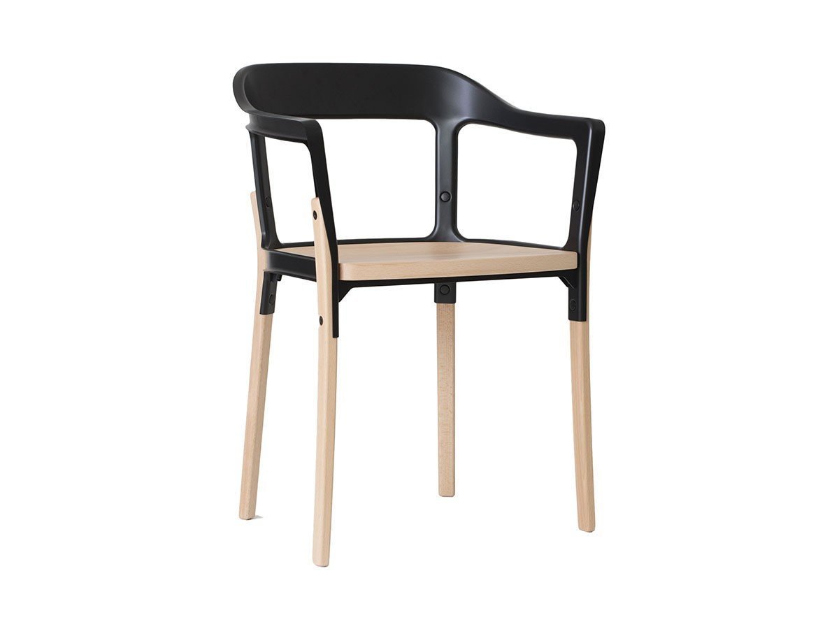 【マジス/MAGIS / GOODS】のSTEELWOOD CHAIR / スティールウッド チェア(ビーチ) インテリア・キッズ・メンズ・レディースファッション・服の通販 founy(ファニー) 　ウッド　Wooden Design　ビーチ　Beach, Seaside　送料無料　Free Shipping　ホーム・キャンプ・アウトドア・お取り寄せ　Home Living / Home & Lifestyle / Camping Gear / Outdoor Camping　家具・インテリア　Home Furniture & Interior. Stylish & Functional Living Spaces　チェア・椅子　Seating & Chairs　ダイニングチェア・木製チェア　Dining Chairs　ブラック|ID: prp329100000007689 ipo3291000000030256299