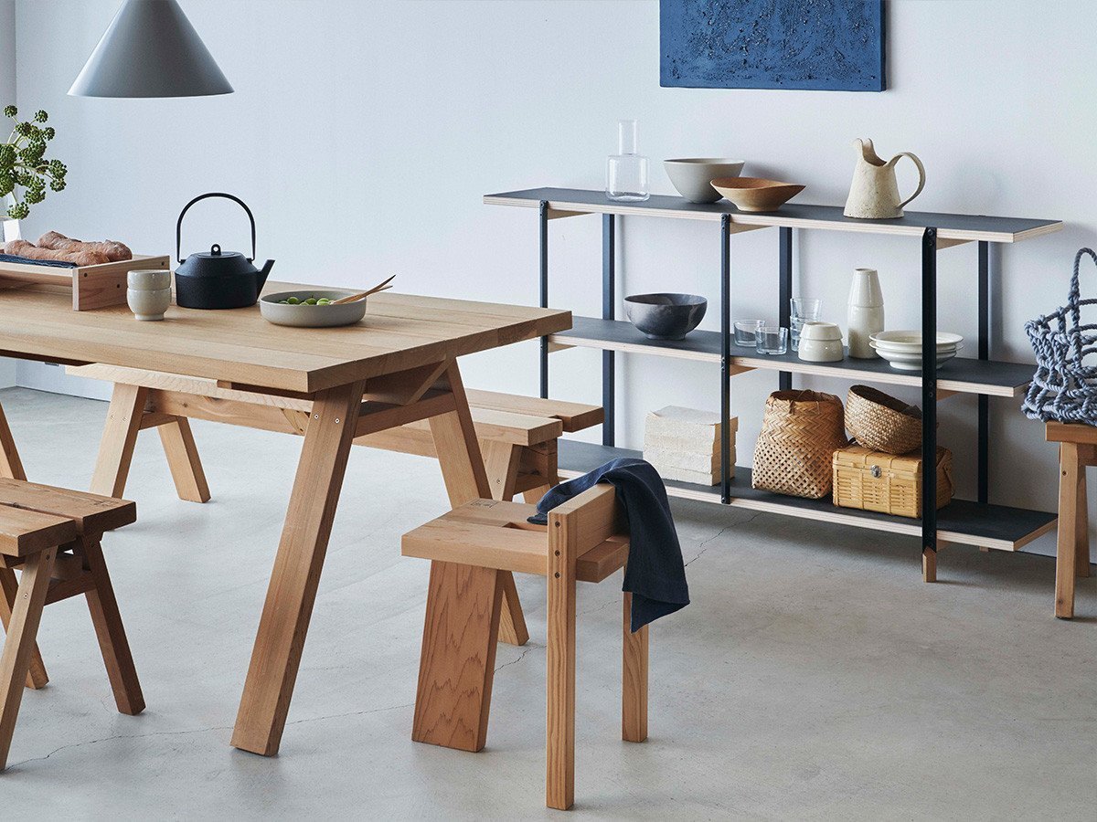 【石巻工房/Ishinomaki Laboratory / GOODS】のKOBO ST-SHELF / 工房 ST-シェルフ インテリア・キッズ・メンズ・レディースファッション・服の通販 founy(ファニー) 　シンプル　Simple, Minimal　テーブル　Table, Dining Table　デスク　Desk, Work Desk　フレーム　Frame, Outline　抗菌　Antibacterial, Bacteria-Resistant　ホーム・キャンプ・アウトドア・お取り寄せ　Home Living / Home & Lifestyle / Camping Gear / Outdoor Camping　家具・インテリア　Home Furniture & Interior. Stylish & Functional Living Spaces　収納家具・キャビネット　Storage Furniture　シェルフ・オープンラック・収納棚　Open Shelf Rack　写真クレジット:小川真輝 / Masaki Ogawa|ID: prp329100000007749 ipo3291000000036858118