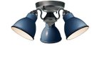 【フライミー ファクトリー/FLYMEe Factory / GOODS】のCUSTOM SERIES 3 Ceiling Lamp × Emission Steel / カスタムシリーズ 3灯シーリングランプ × スチール(エミッション) 器具本体:ビンテージメタル、シェード:ディープブルー|ID:prp329100000007857