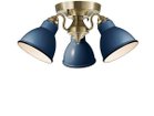【フライミー ファクトリー/FLYMEe Factory / GOODS】のCUSTOM SERIES 3 Ceiling Lamp × Emission Steel / カスタムシリーズ 3灯シーリングランプ × スチール(エミッション) 器具本体:ゴールド、シェード:ディープブルー|ID:prp329100000007857