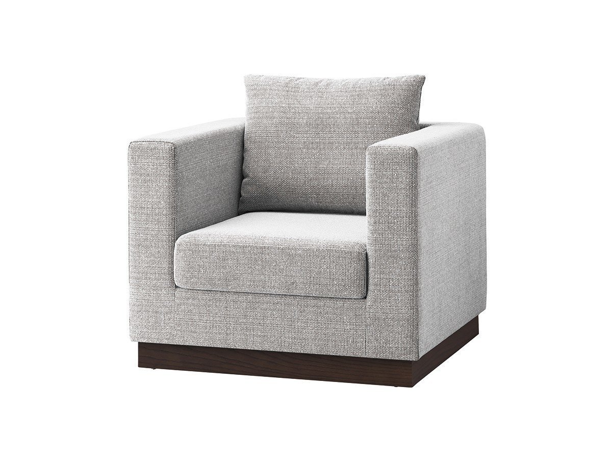 【フライミー ノワール/FLYMEe Noir / GOODS】の1P SOFA / 1人掛けソファ n5955 インテリア・キッズ・メンズ・レディースファッション・服の通販 founy(ファニー) 　クッション　Cushion, Throw Pillow　シンプル　Simple, Minimal　トレンド　Trend, Trending Now　フォルム　Silhouette, Form　ホーム・キャンプ・アウトドア・お取り寄せ　Home Living / Home & Lifestyle / Camping Gear / Outdoor Camping　家具・インテリア　Home Furniture & Interior. Stylish & Functional Living Spaces　ソファー　Couches & Sofas　張地:パッサン ホワイト(Bランク)、脚部ウォルナット、セット内容:ソファ + 背クッション1点|ID: prp329100000007862 ipo3291000000030245476