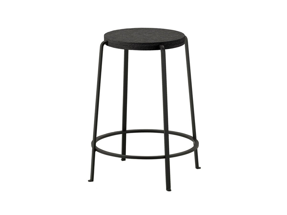 【杉山製作所/Sugiyama Seisakusho / GOODS】のWORKER HIGH STOOL 570 / ワーカー ハイスツール 570 インテリア・キッズ・メンズ・レディースファッション・服の通販 founy(ファニー) 　送料無料　Free Shipping　テーブル　Table　フェルト　Felt　フレーム　Flame　ホーム・キャンプ・アウトドア・お取り寄せ　Home,Garden,Outdoor,Camping Gear　家具・インテリア　Furniture　チェア・椅子　Chair　スツール　Stool　ホーム・キャンプ・アウトドア・お取り寄せ　Home,Garden,Outdoor,Camping Gear　家具・インテリア　Furniture　チェア・椅子　Chair　カウンターチェア・ハイスツール　Counter Chair/High Stool　ブラック|ID: prp329100000007883 ipo3291000000030237237