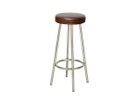 【スウィッチ/SWITCH / GOODS】のForge Counter Stool / フォージ カウンタースツール 張地:L-2 アンティーク ダークブラウン、脚部:ユニクロームメッキ|ID: prp329100000007905 ipo3291000000037068057