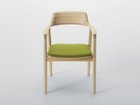 【ヒロシマ/HIROSHIMA / GOODS】のArm Chair / アームチェア 張座(ビーチ) フレームNL-0 ナチュラルホワイト、張地:M-03(BOY / #4961 グリーン)|ID:prp329100000007941