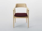 【ヒロシマ/HIROSHIMA / GOODS】のArm Chair / アームチェア 張座(ビーチ) フレームNL-0 ナチュラルホワイト、張地:M-03(BOY / #4964 ボルドー)|ID:prp329100000007941