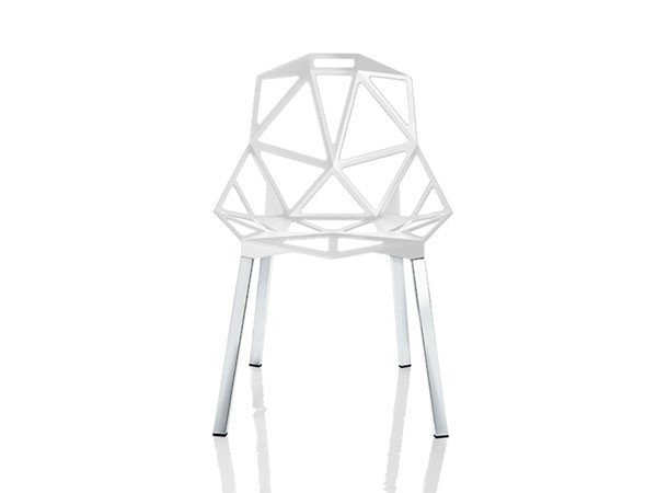 【マジス/MAGIS / GOODS】のCHAIR ONE / チェア ワン インテリア・キッズ・メンズ・レディースファッション・服の通販 founy(ファウニー) 　送料無料　Free Shipping　コレクション　Collection, Seasonal Line　プリント　Print, Printed Pattern　ミラノ　Milano Style, Italian-Inspired　ロンドン　London Style, British Inspired　ホワイト × シルバー脚|ID: prp329100000007976 ipo3291000000037060979