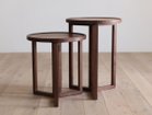 【ヒラシマ/HIRASHIMA / GOODS】のSPAGO Circle Table 042 / スパーゴ サークルテーブル 042 ウッド:ウォールナット、サイズ:(左から)ロー、ハイ|ID: prp329100000008080 ipo3291000000036861958