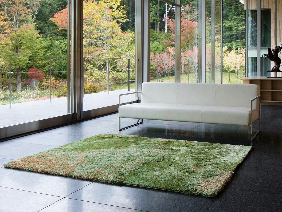 【山形緞通/Yamagata Dantsu / GOODS】のDESIGNERS LINE - KENGO KUMA - KOKE / デザイナーズライン - 隈 研吾 - 苔 インテリア・キッズ・メンズ・レディースファッション・服の通販 founy(ファニー) 　送料無料　Free Shipping　コレクション　Collection, Seasonal Line　シルク　Silk, 100% Silk　ホーム・キャンプ・アウトドア・お取り寄せ　Home Living / Home & Lifestyle / Camping Gear / Outdoor Camping　家具・インテリア　Home Furniture & Interior. Stylish & Functional Living Spaces　その他 インテリア雑貨、家具　Home Decor & Furniture Extras　サイズ:140 × 200cm|ID: prp329100000008100 ipo3291000000030255892